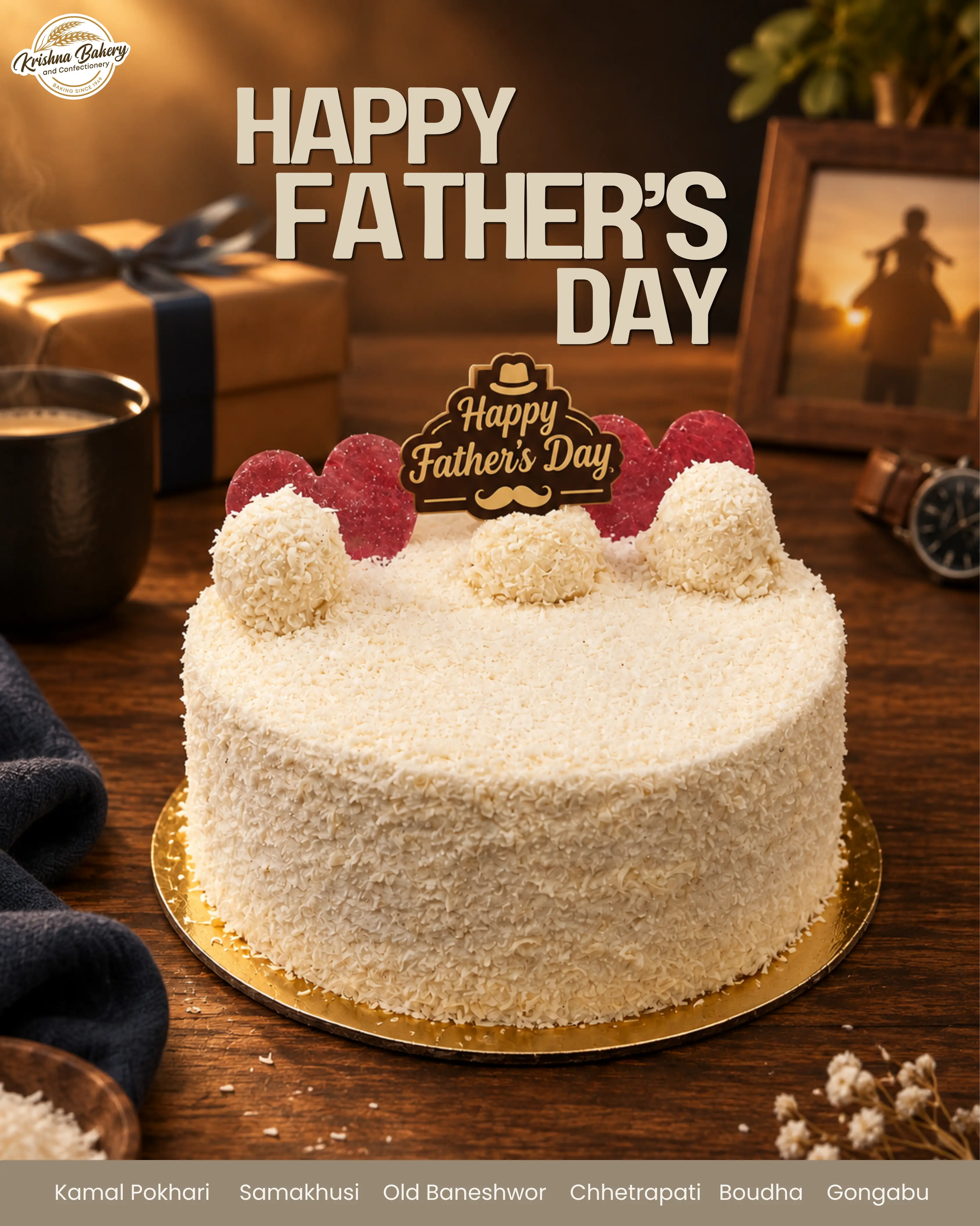 Father Day Raffaello Cake